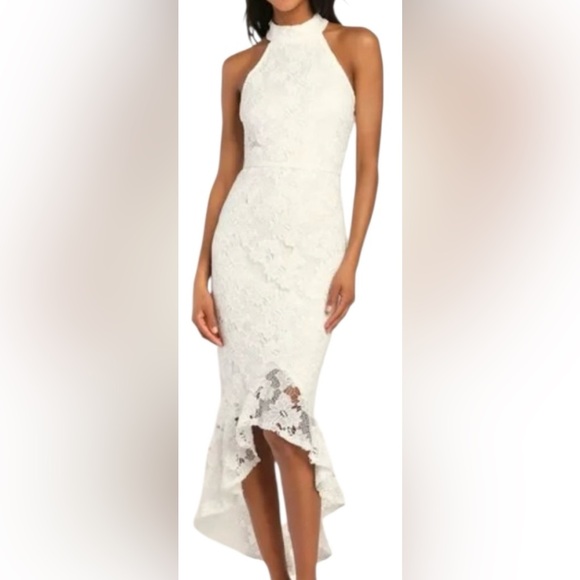 Lulus Dresses & Skirts - Lulu's White Lace Dress
